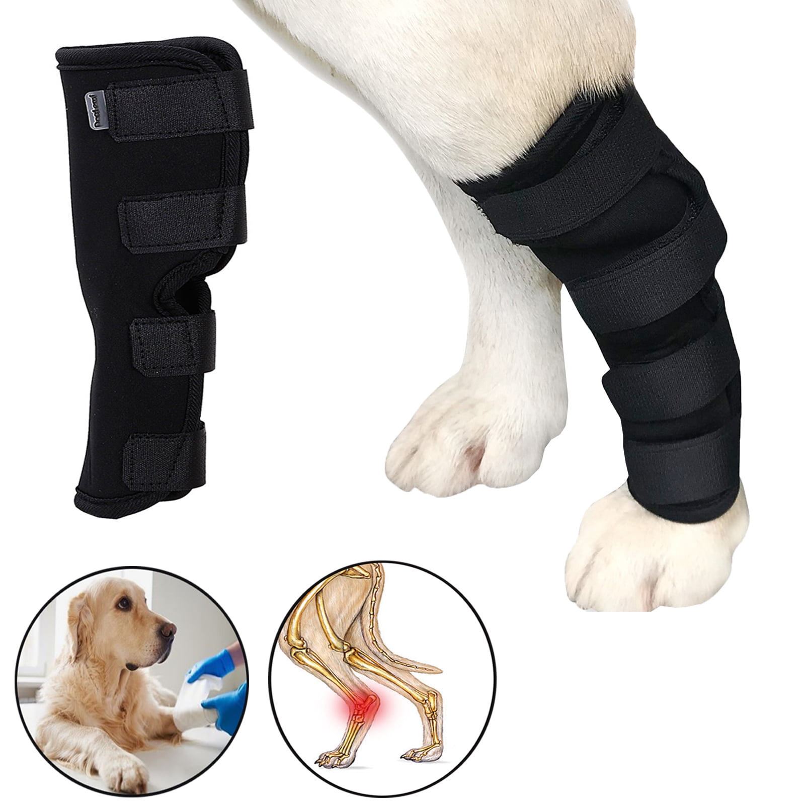 KBOOK Dog Leg Braces Dog Knee Joint Wrap Prevents Injuries and