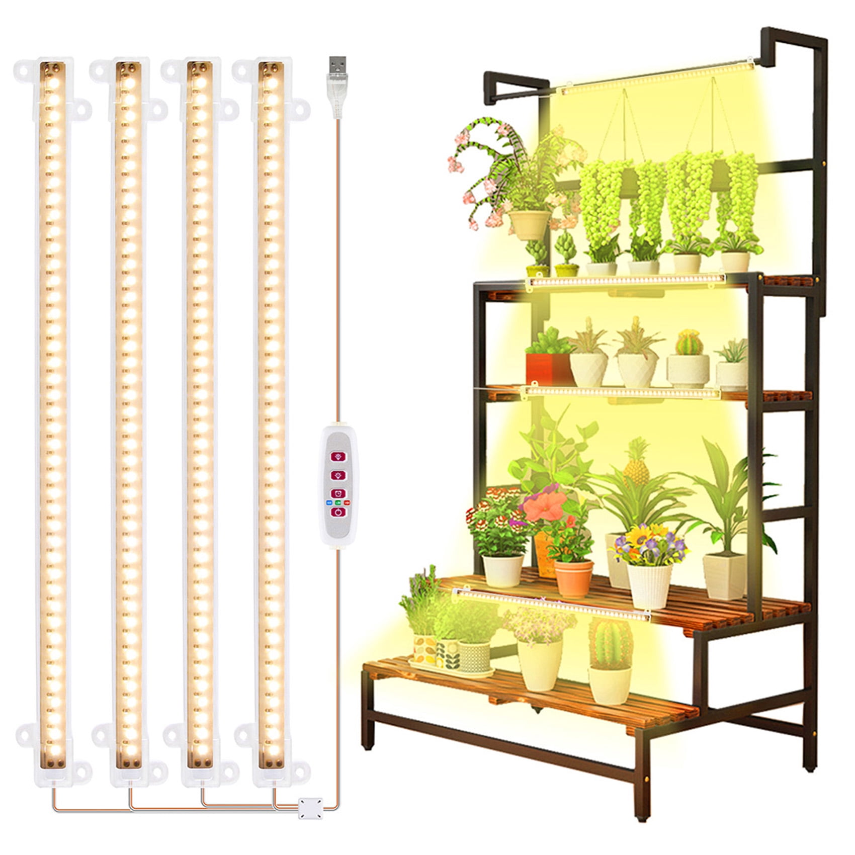 KBOOK Grow Light Strips for Indoor Full Spectrum Led Grow Lights with ...