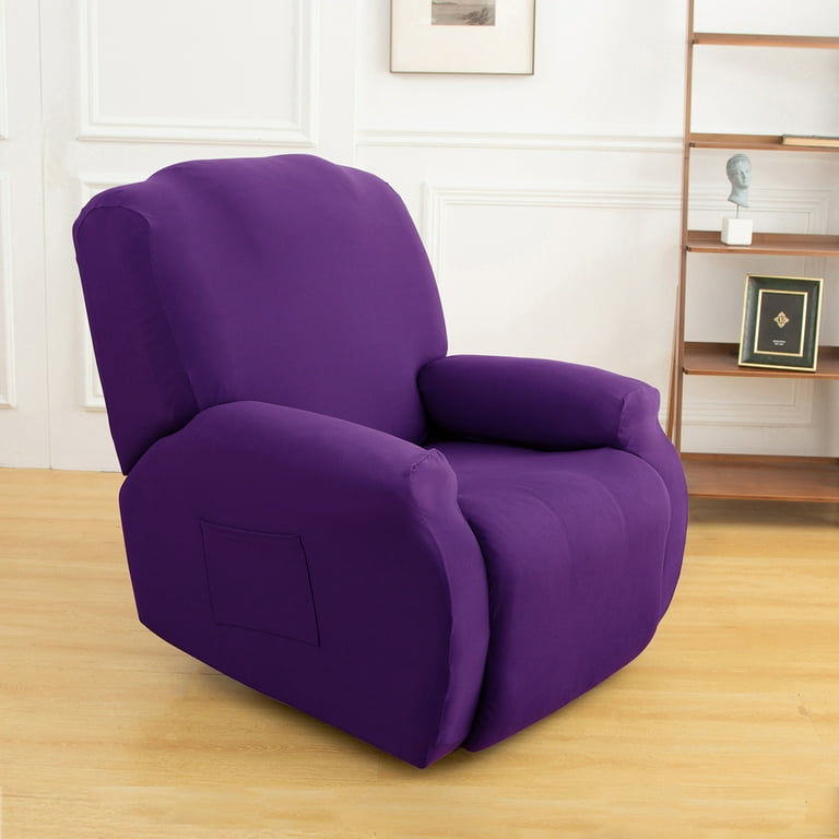 KBOOK Recliner Chair Cover Stretch Recliner Slipcover With Pockets