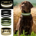 thumbnail image 1 of KBOOK Reflective Tactical Dog Collar for Medium Large Dogs Heavy Duty Nylon Dog Collars with Handle(Black,xl), 1 of 6