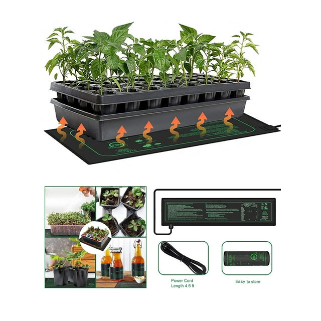 KBOOK Seedling Heat Mat Waterproof Plant Heating Pad for Indoor Plant