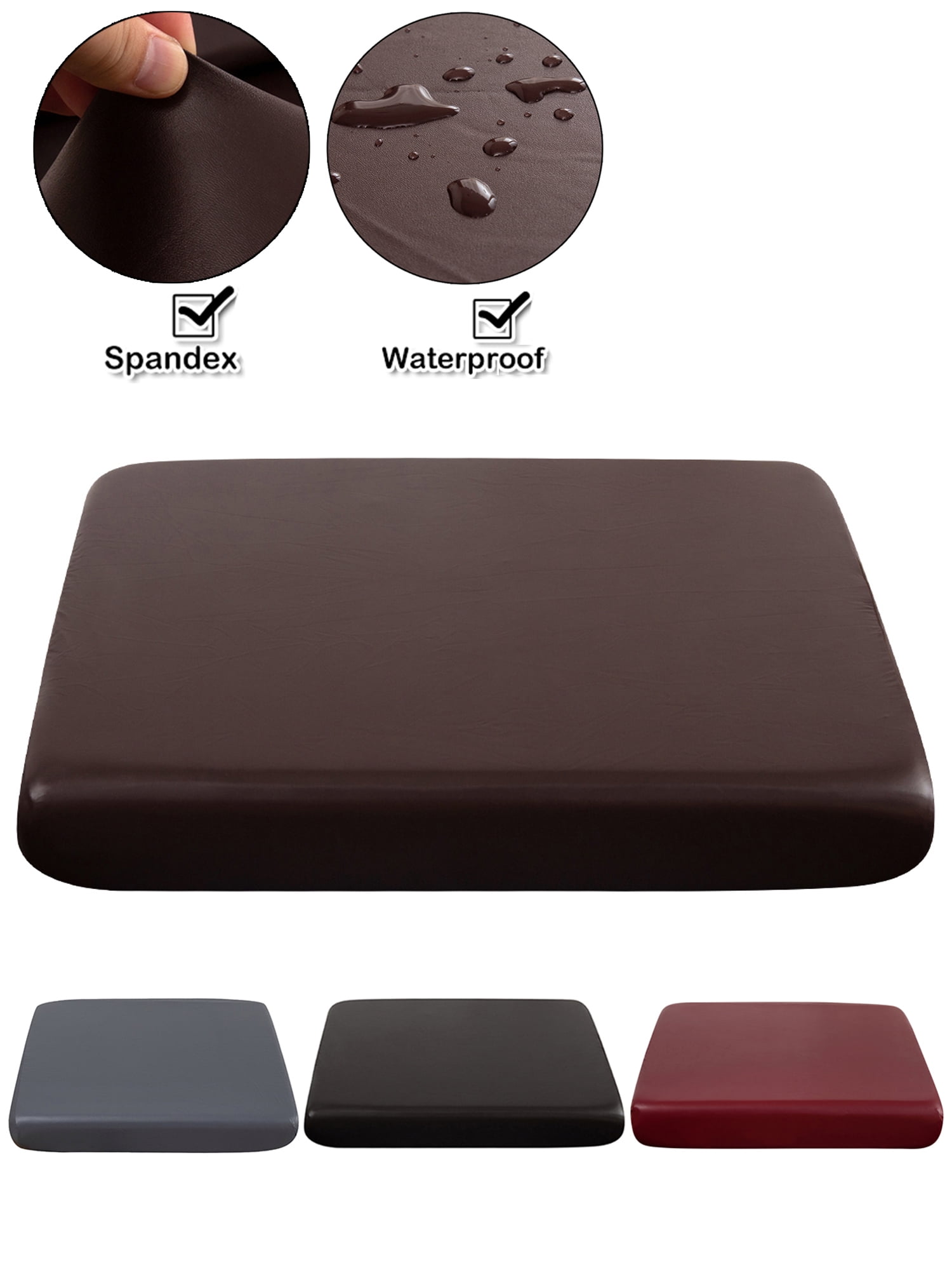 KBOOK Stretch PU Leather Sofa Seat Covers Couch Cushion Cover