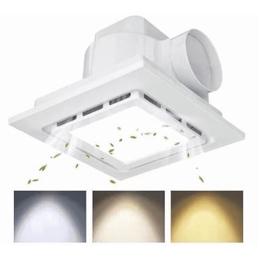 Broan Roomside 80 CFM 0.8 Sones 120V Bathroom Ceiling Mount Round Vent ...