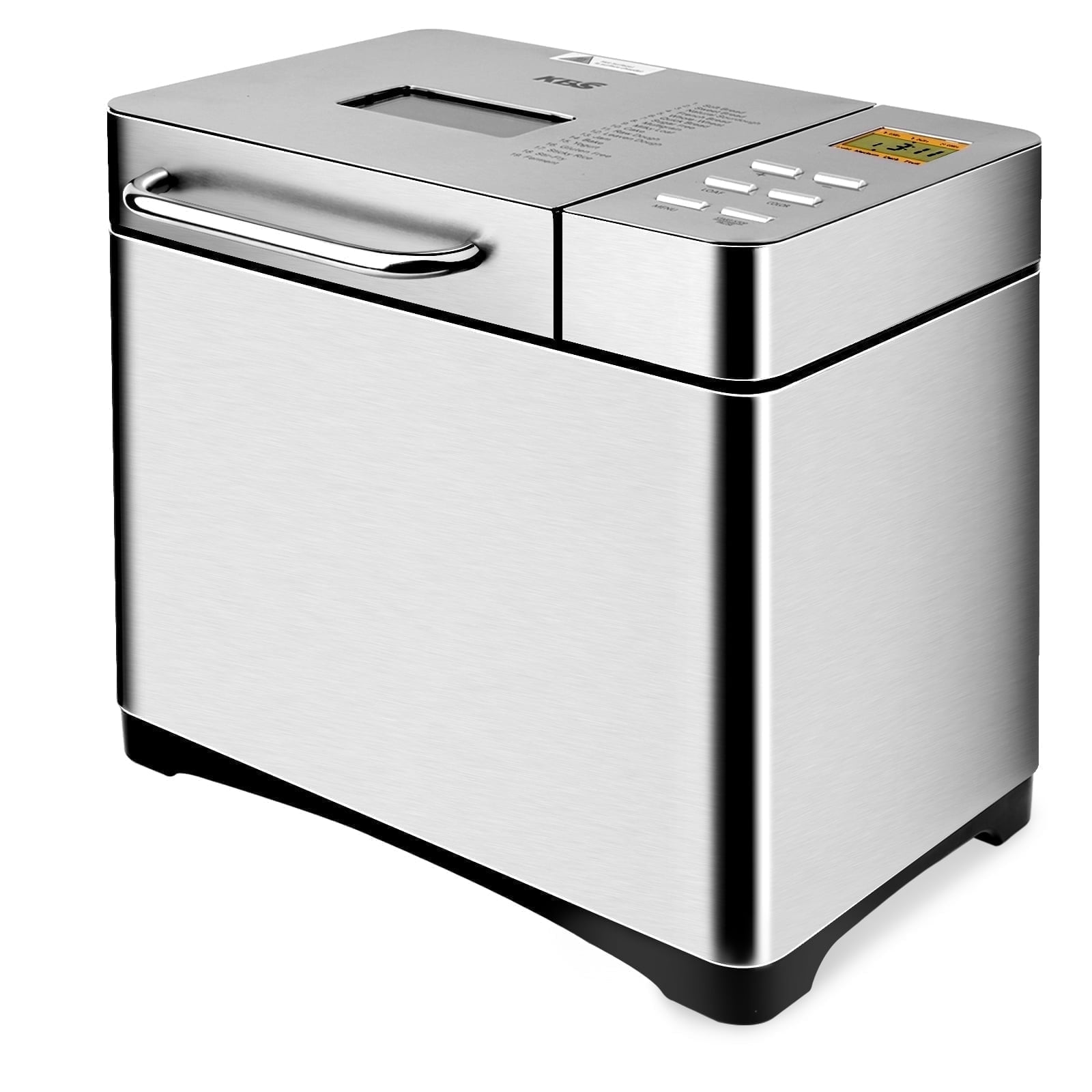KBS 19-in-1 2LB Bread Maker Machine Fully Automatic LCD Display，Stainless Steel Model# 013 - Walmart.com