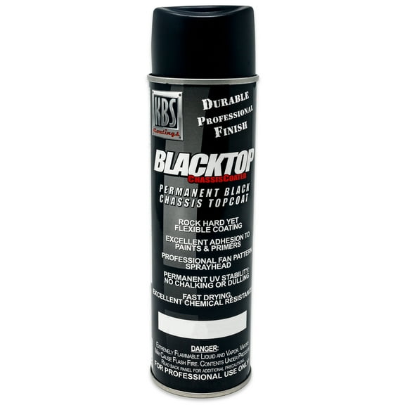 KBS 1K UV Stable Coating Aerosol Can Automotive Body Paint, OEM Satin Black, 8102