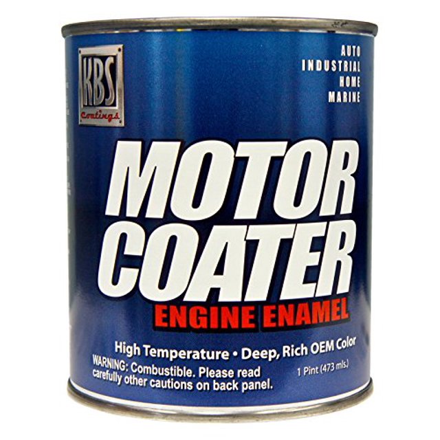 KBS Coatings 60309 Fire Red Motor Coater Engine Paint 1 Pint