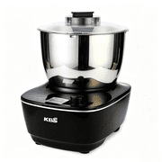 KBS Electric Dough Mixer with Ferment Function for Bread and Pizza Knob Switch Timing Stand Mixer 304 Stainless Steel 4.2Qt,Black HMJ-201A