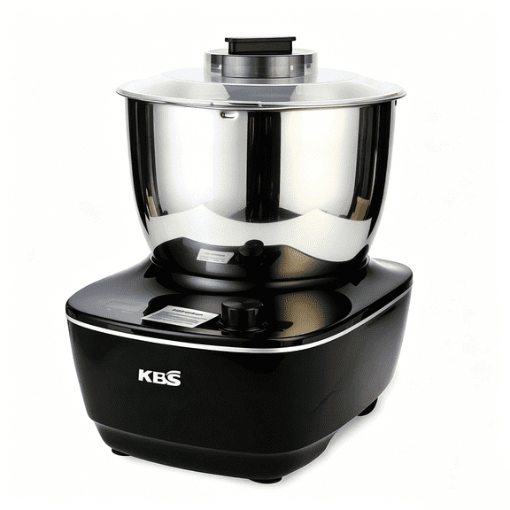 KBS Electric Dough Mixer with Ferment Function for Bread and Pizza Knob Switch Timing Stand Mixer 304 Stainless Steel 4.2Qt,Black HMJ-201A