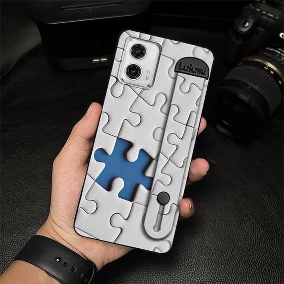 KBS-Phone Case For MOTO G 5G 2023, Anti-knock Personality Phone Holder Shockproof Fashion Design Soft case Back Cover Anti-dust Waterproof Durable Wrist Strap Plain color Wristband
