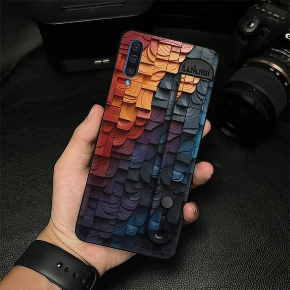 KBS-Phone Case For Samsung Galaxy A50, Waterproof Dirt-resistant commerce Fashion Design personality Back Cover Plain color Durable protective Soft case Kickstand geometry Silicone