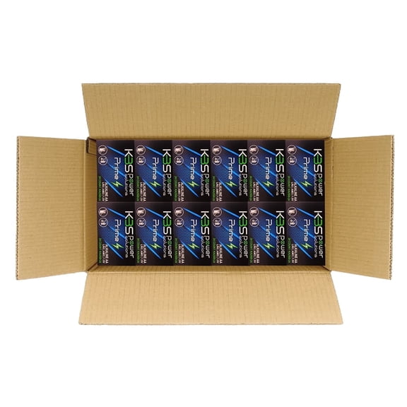 KBS Power Solutions Prime Peak Alkaline AA Batteries 480 Pack, 1.5 Volts, Case