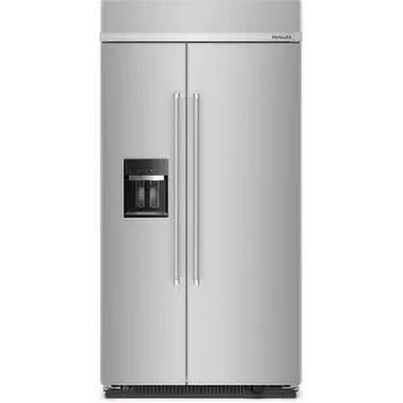 KitchenAid - 25.1 Cu. Ft. Side-by-Side Refrigerator with Ice and Water Dispenser - Stainless Steel