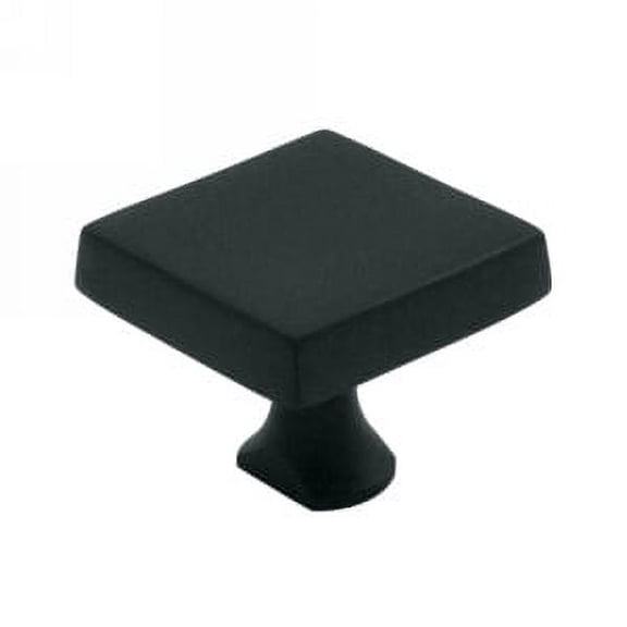 KBSU19 1-1/8" Square Knob for Surface Bolt - Matte Black