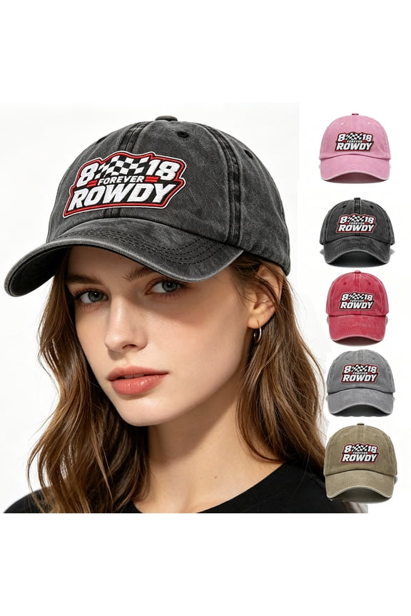 KBUS_CH Tribute Printed Hat Adjustable Baseball Cap for Men Women, Racing Inspired Headwear, Pink