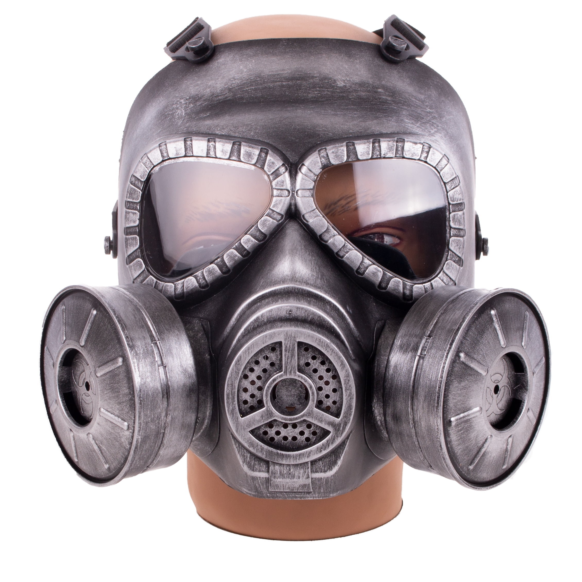 KBW Full Face Double Filter Steampunk Costume Gas Mask