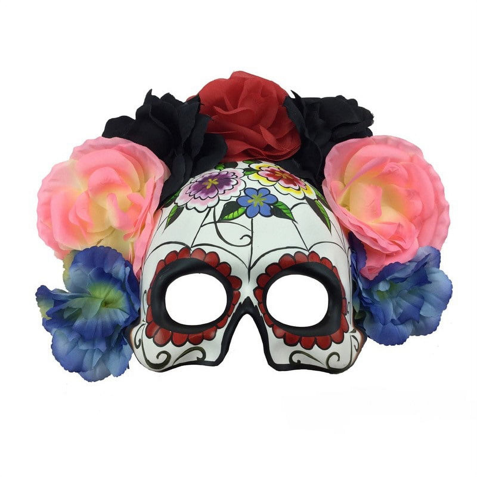 day of the dead half mask