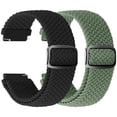 thumbnail image 1 of KBYKO 22mm Braided Watch Bands Compatible with Samsung Galaxy Watch 3 45mm/Gear S3 Classic/Frontier, Garmin Vivoactive 4/Venu 3/Venu 2/Amazfit Bip 6/5, Nylon Quick Release Strap Women Men, 1 of 6