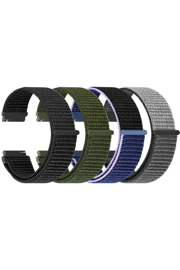 22mm Watch Bands Compatible with Samsung Galaxy Watch 3 45mm/Gear S3 Classic/Frontier, Nylon Quick Release Replacement Sport Strap for Garmin Vivoactive 4/Venu 3/Venu 2 for Women Men