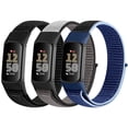thumbnail image 1 of KBYKO 3 Pack Nylon Bands Compatible with Charge 6 Bands/Charge 5 Bands, Soft Adjustable Breathable Strap Replacement Wristband for Women Men, 1 of 7