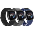 thumbnail image 1 of KBYKO 3 Pack Nylon Bands Compatible with Versa 4/Versa 3/Sense 2/Sense Bands, Soft Adjustable Breathable Strap Replacement Wristband for Women Men, 1 of 7