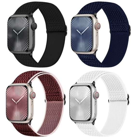 KBYKO Elastic Watch Bands Compatible with Apple Watch Band 38mm 40mm 41mm 42mm 44mm 45mm 46mm 49mm Women Men, Stretchy Nylon Wristbands Strap for iWatch Ultra 3 2 Series 11 10 9 8 7 6 5 4 3 2 1