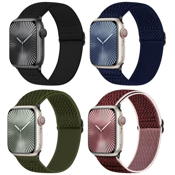 KBYKO Elastic Watch Bands Compatible with Apple Watch Band 38mm 40mm 41mm 42mm 44mm 45mm 46mm 49mm Women Men, Stretchy Nylon Wristbands Strap for iWatch Ultra 3 2 Series 11 10 9 8 7 6 5 4 3 2 1