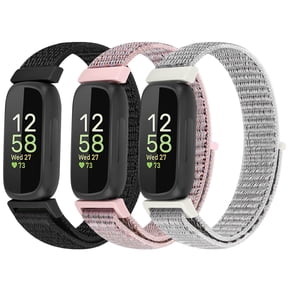KBYKO Nylon Bands for Inspire 3/Inspire 2/Inspire/Inspire HR/Ace 3/Ace 2 Bands, Sport Breathable Replacement Soft Adjustable Solo Loop Nylon Wristband for Women Men
