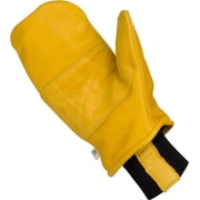 KBar7 Winter Work Gloves for Men-Insulated Water-Resistant Leather Cold Weather Chopper Mittens in Small, Medium, Large, XL