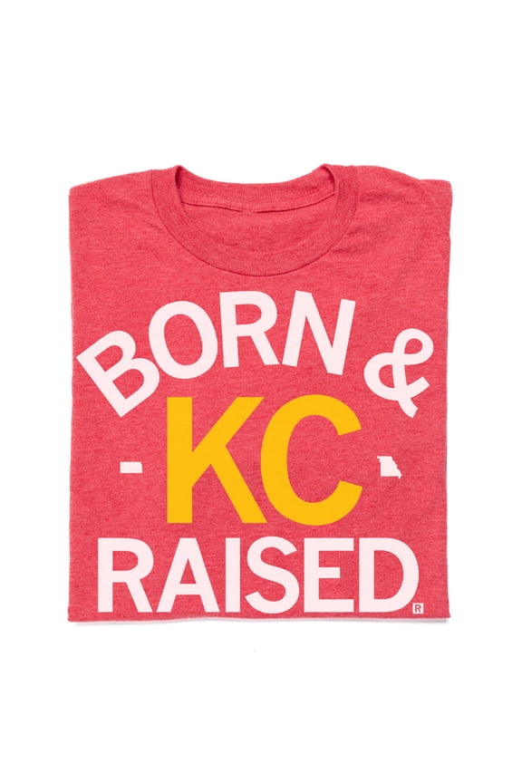 KC Born Raised Red Graphic Tee TShirt Gift