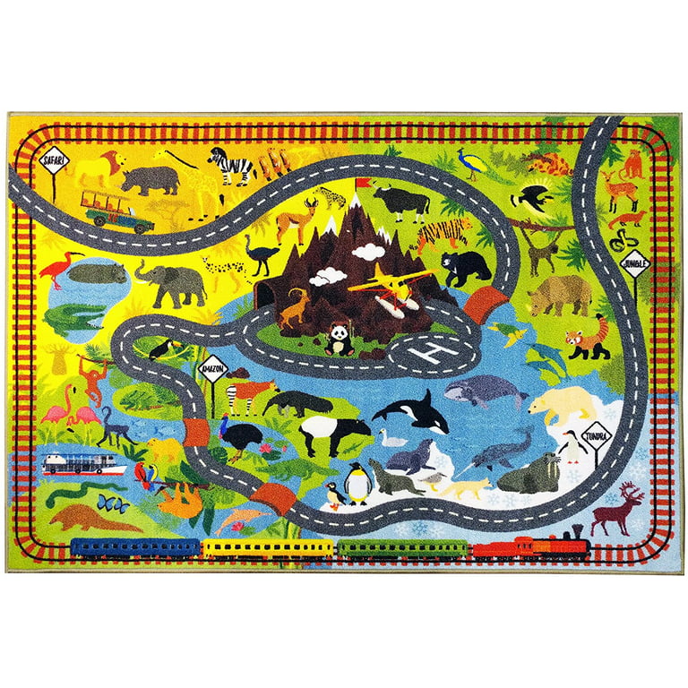 Monkey – illustrated animals area rug carpet in 2023