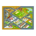 thumbnail image 1 of KC CUBS Playtime Collection Country Farm Road Map With Construction Site Educational Learning Area Rug Carpet For Kids and Children Bedroom and Playroom (5' 0" x 6' 6"), 1 of 7
