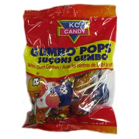 KC Candy- Gumbo Pops With Gum Centers 202027