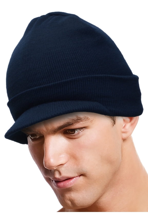 Blank Cuff Hat Knit Beanie