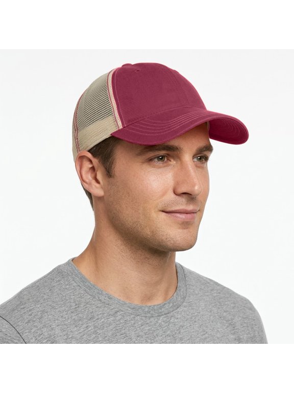 ® Cotton Twill Deluxe Super Soft Mesh Adjustable Snapback Low Profile Trucker Baseball Cap