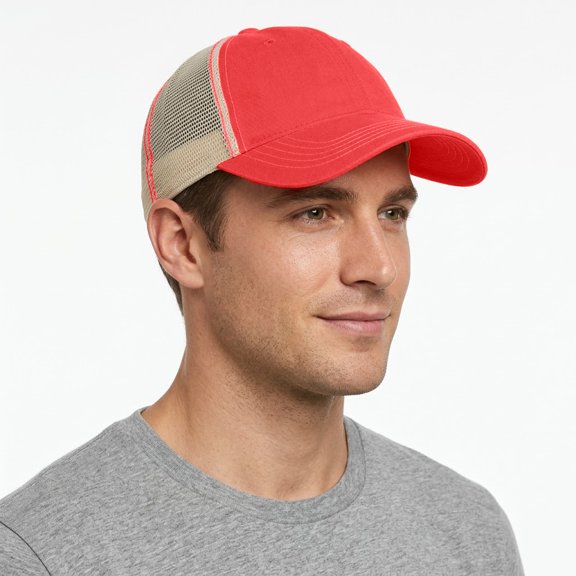 KC Caps® Cotton Twill Deluxe Super Soft Mesh Adjustable Snapback Low Profile Trucker Baseball Cap