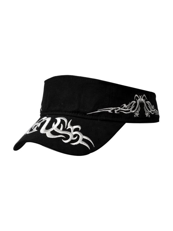Men's Adjustable Flare Racing Visor Cap Flames