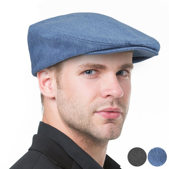 KC Caps Men's Vintage Style Cotton Gatsby Ivy Newsboy Hats for Men, Cap for Camping,Travelling, and Hiking, Large
