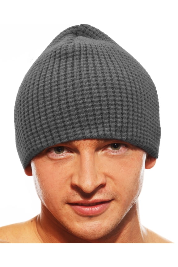 Thick Weave Waffle Knit Beanie