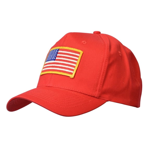 KC Caps Unisex Adjustable Snap Closure USA Flag Embroidered Cap Hat