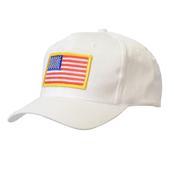 KC Caps Unisex Adjustable Snap Closure USA Flag Embroidered Cap Hat