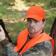 KC Caps® Unisex Low Profile Blaze Orange Adult Safety Hunting Baseball Cap