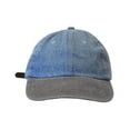 thumbnail image 1 of KC Caps® Unstructured Low-profile Two-Tone Denim Garment Washed Baseball Cap, 1 of 4