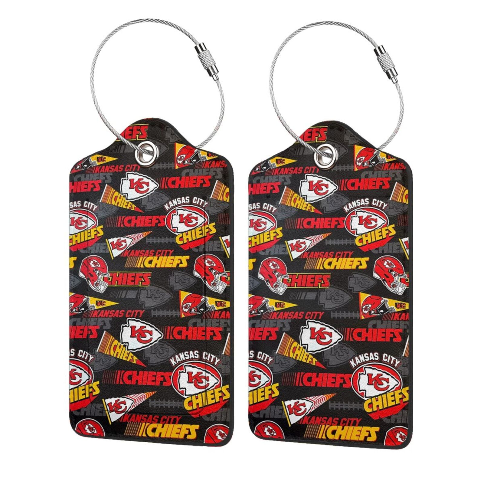 KC_Chiefss Leather Luggage Tag Leather Suitcase Baggage Tags Luggage ...