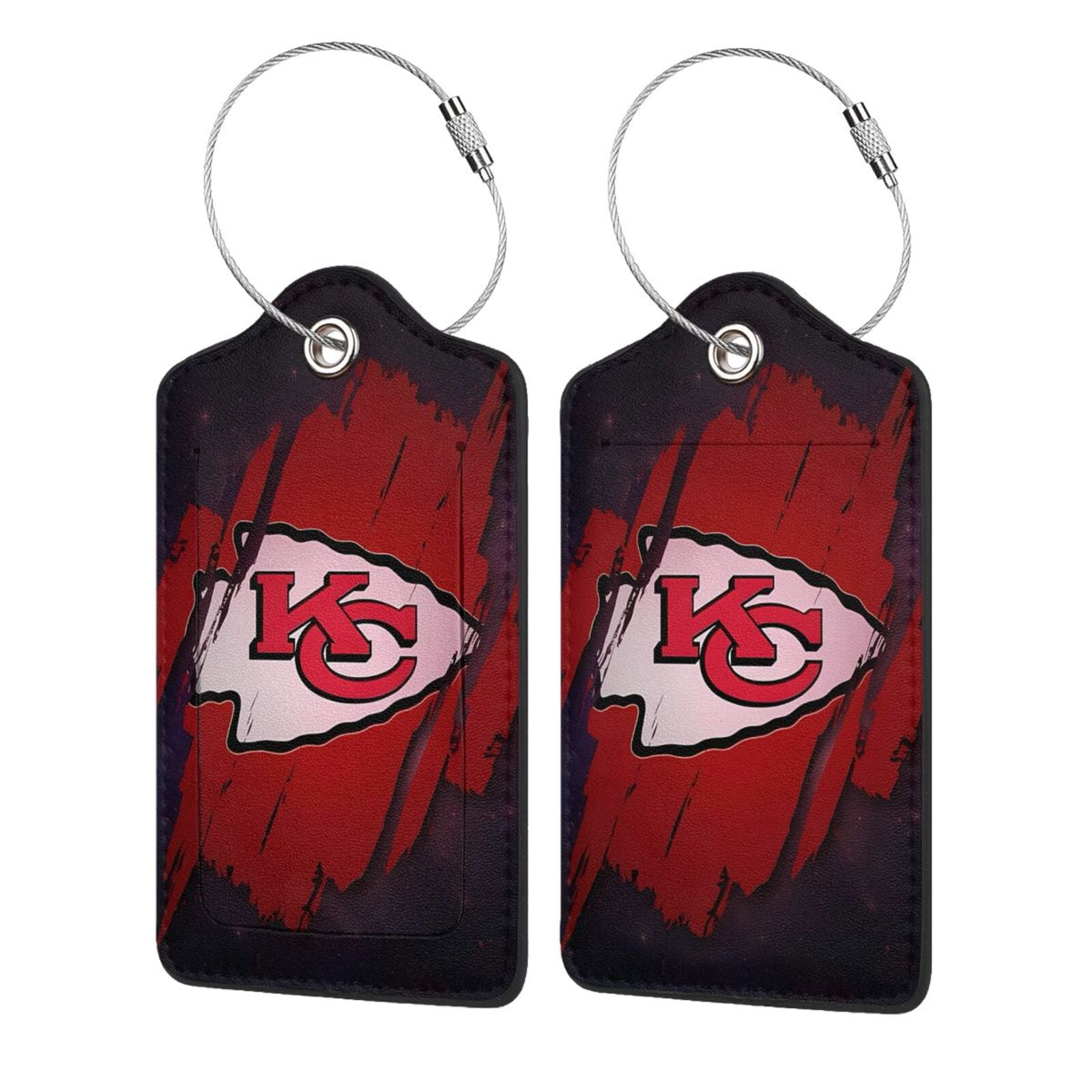KC_Chiefss Leather Luggage Tag Leather Suitcase Baggage Tags Luggage ...
