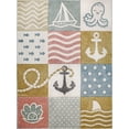 thumbnail image 1 of KC Cubs Boy & Girl Modern Decor Multicolor Area Rug and Carpet Collection for Kids, Toddlers and Baby Nursery, Nautical Ocean, 1 of 6