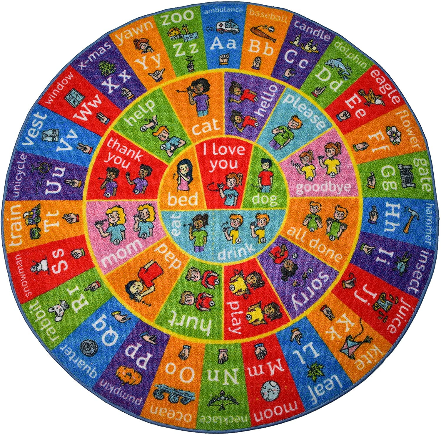 KC Cubs Playtime Collection ABC Alphabet ASL Sign Language Educational