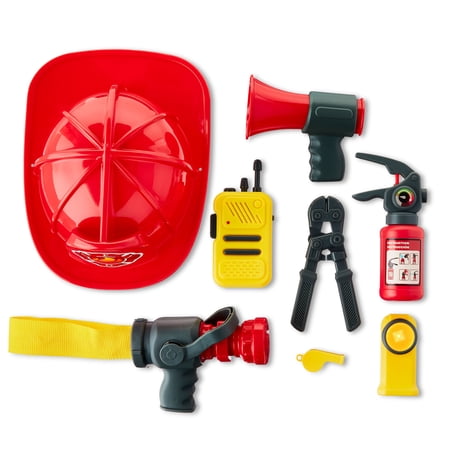 Kid Connection Firefighter Play Set, 10 Pieces, Ages 3+ (For Christmas; Everyday; Birthday; Thanksgiving)