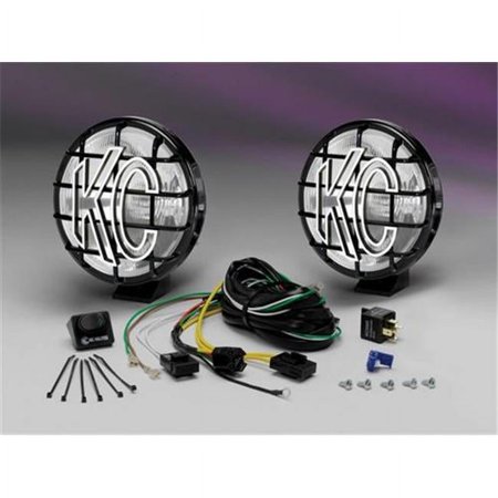 KC HILITE 151 Apollo Pro 6 In. Round Driving Beam - Black - 6 in.