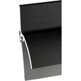 thumbnail image 1 of KC Hardware 36" Door Bottom Sweep with Rain Drip, Black Anodized Aluminum with Grey Vinyl, 2-Piece Pack, 1 of 2