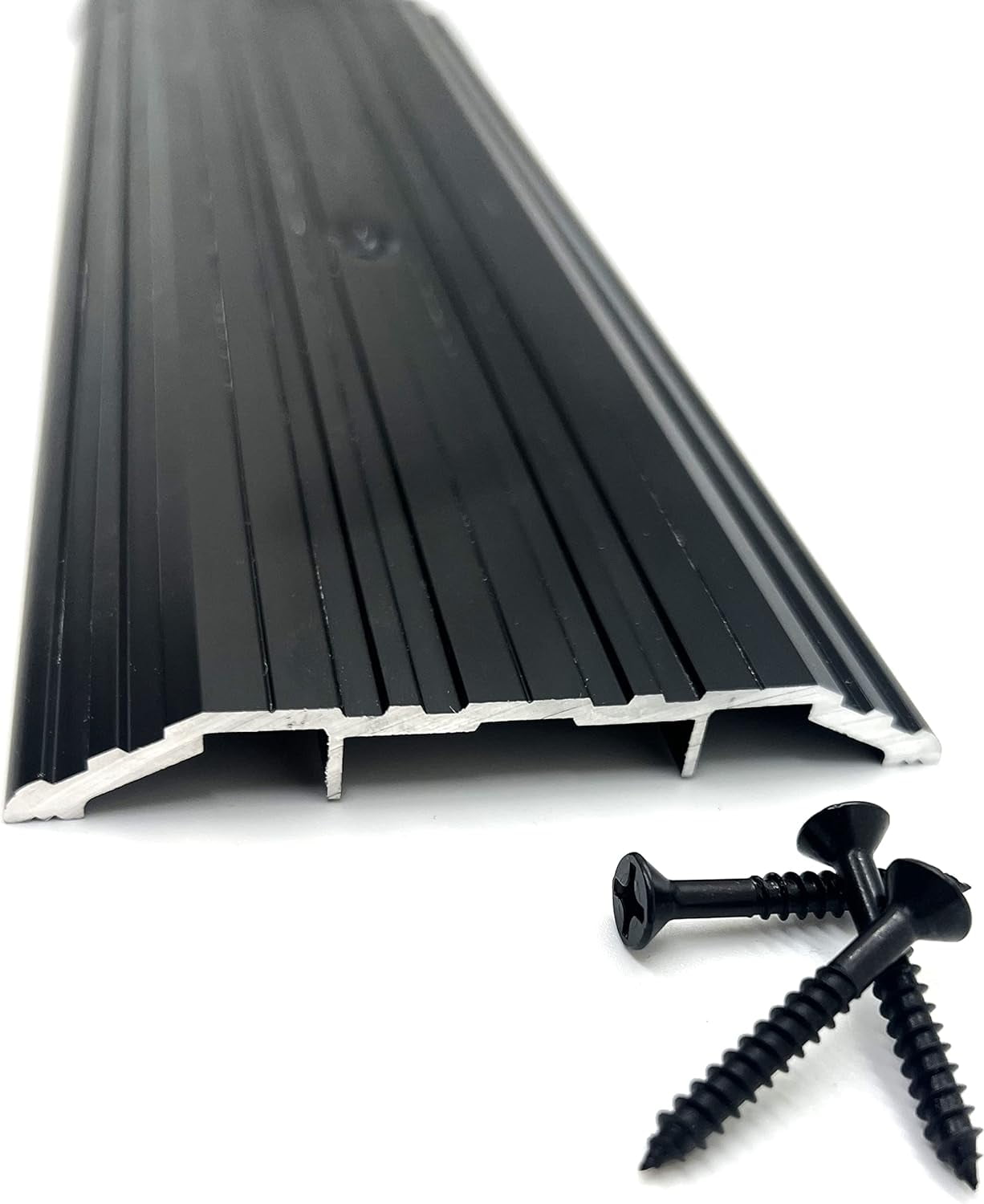 KC Hardware Aluminum Door Threshold Door Saddle Metal Transition for Flooring Door Sill